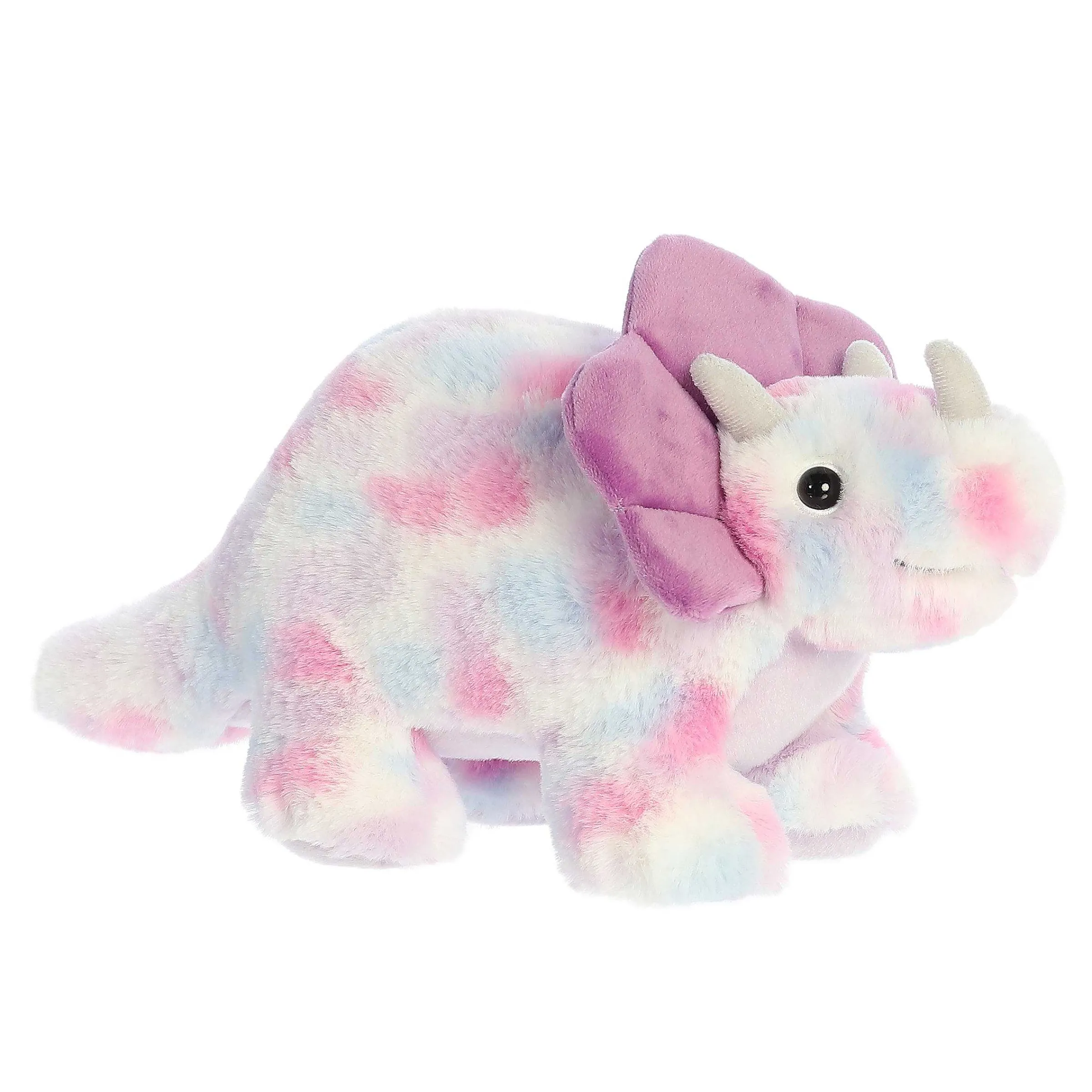 Fashion - Dinos & Dragons - Watercolor Dinos - 12" Triceratops Tyrian Prehistoric