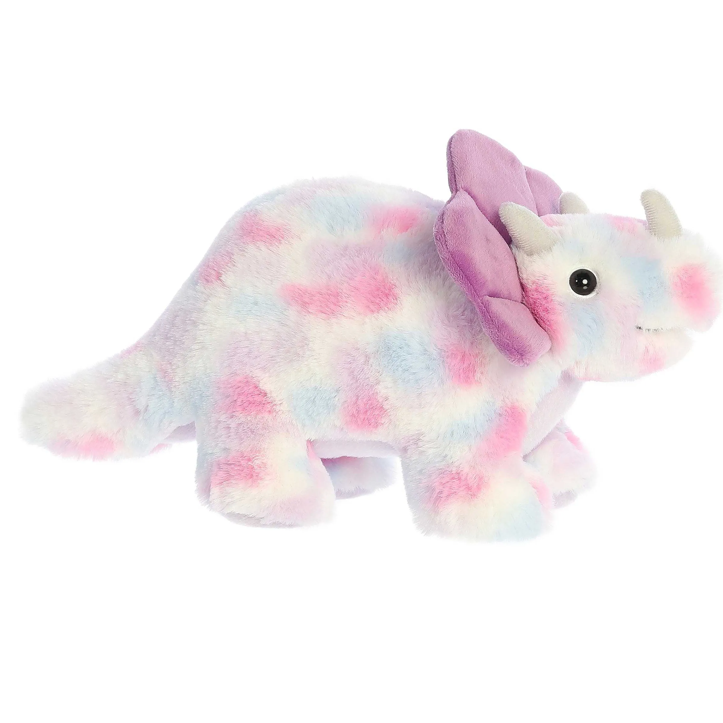Fashion - Dinos & Dragons - Watercolor Dinos - 12" Triceratops Tyrian Prehistoric
