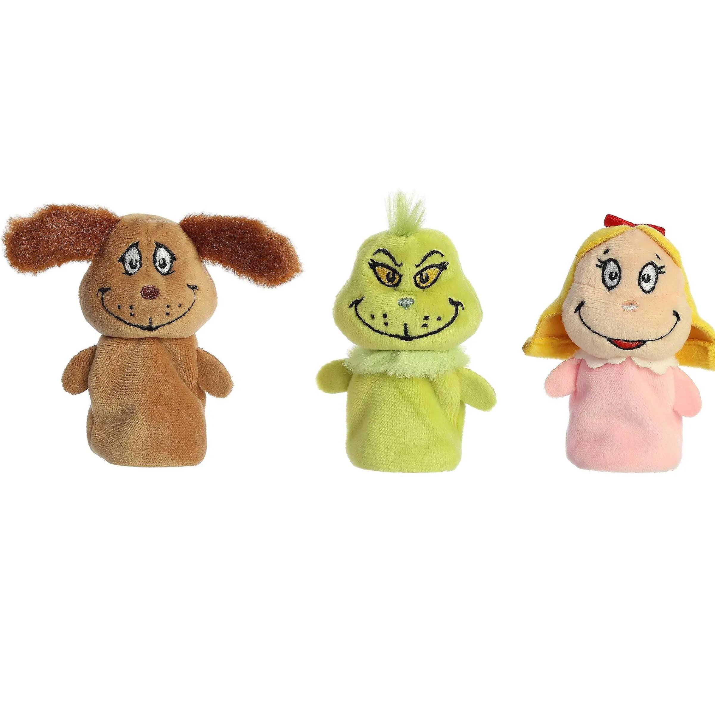 Fashion Aurora® - Dr. Seuss - 3" Grinch Finger Puppet Set Fantasy
