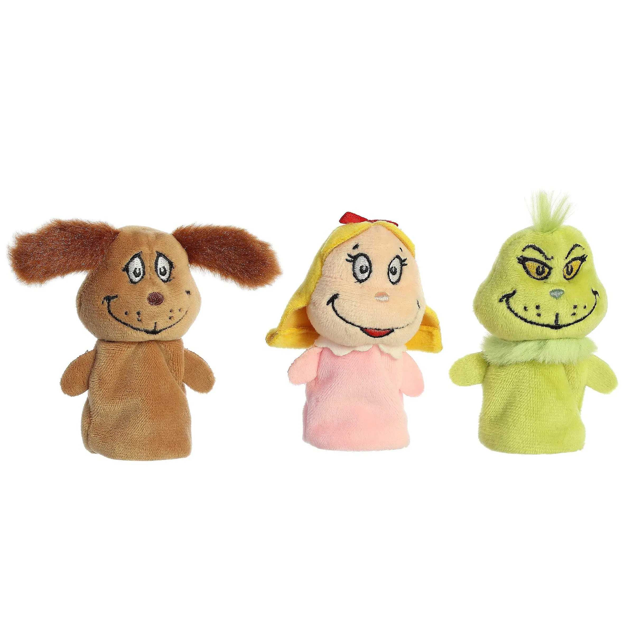 Fashion Aurora® - Dr. Seuss - 3" Grinch Finger Puppet Set Fantasy