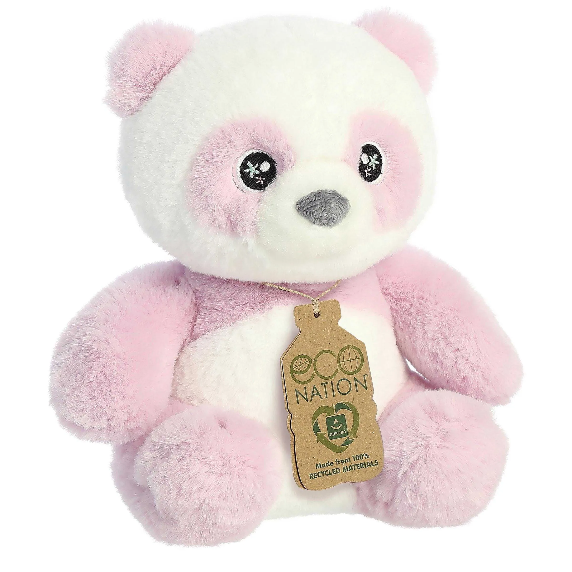 Best - Eco Nation - 9" Lavender Panda Eco Nation
