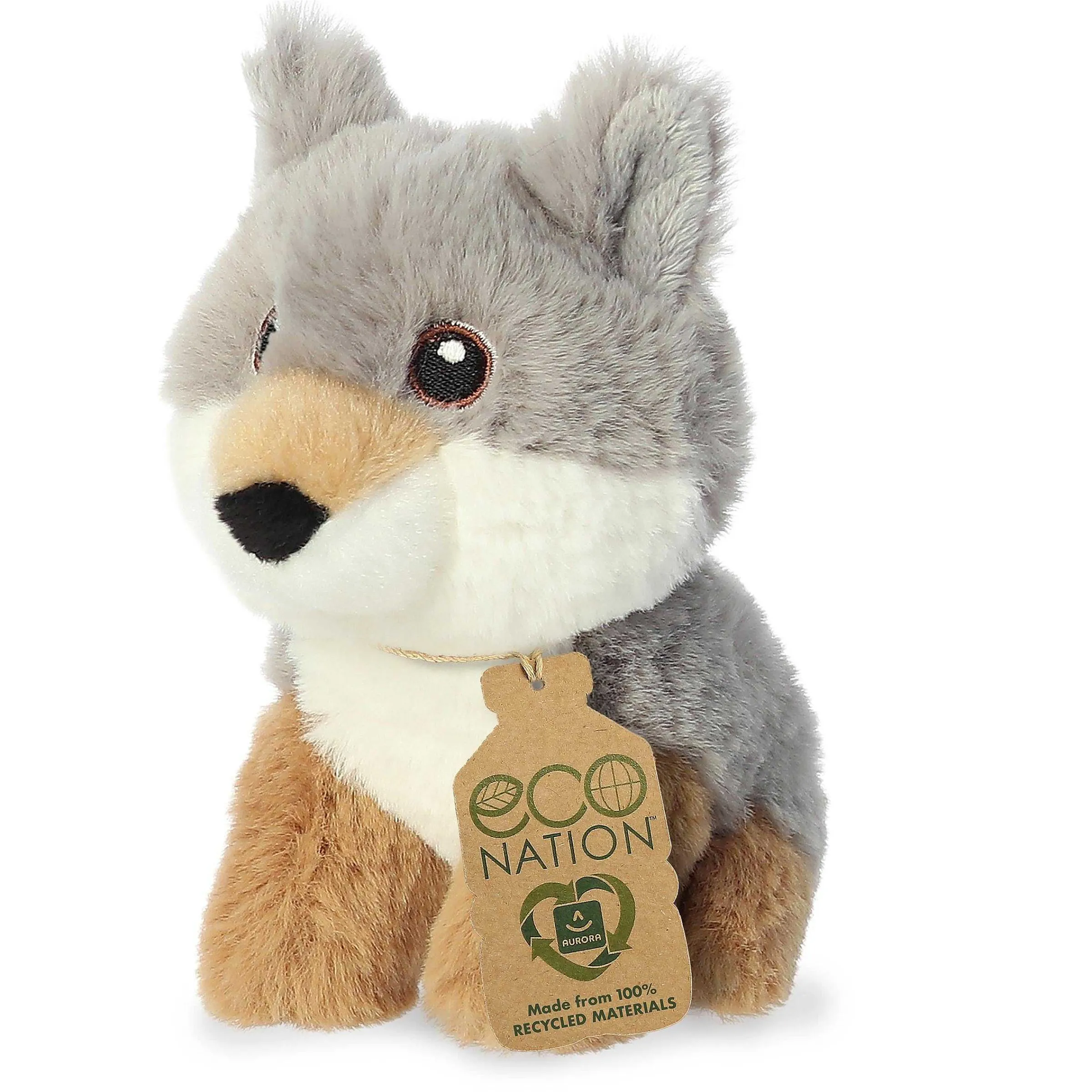 Hot - Eco Nation - 5" Mini Wolf Eco Nation