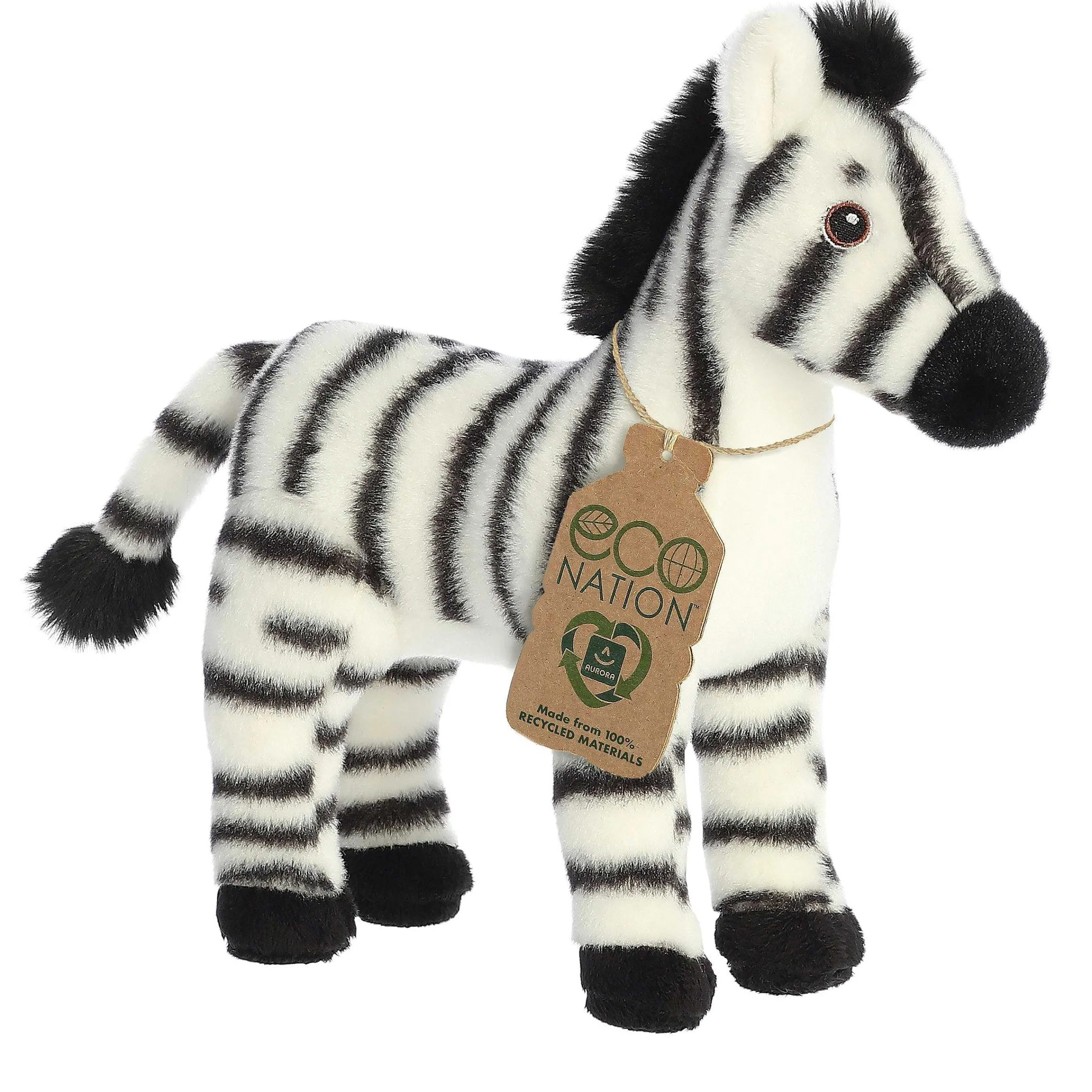 Clearance - Eco Nation - 10" Zebra Eco Nation