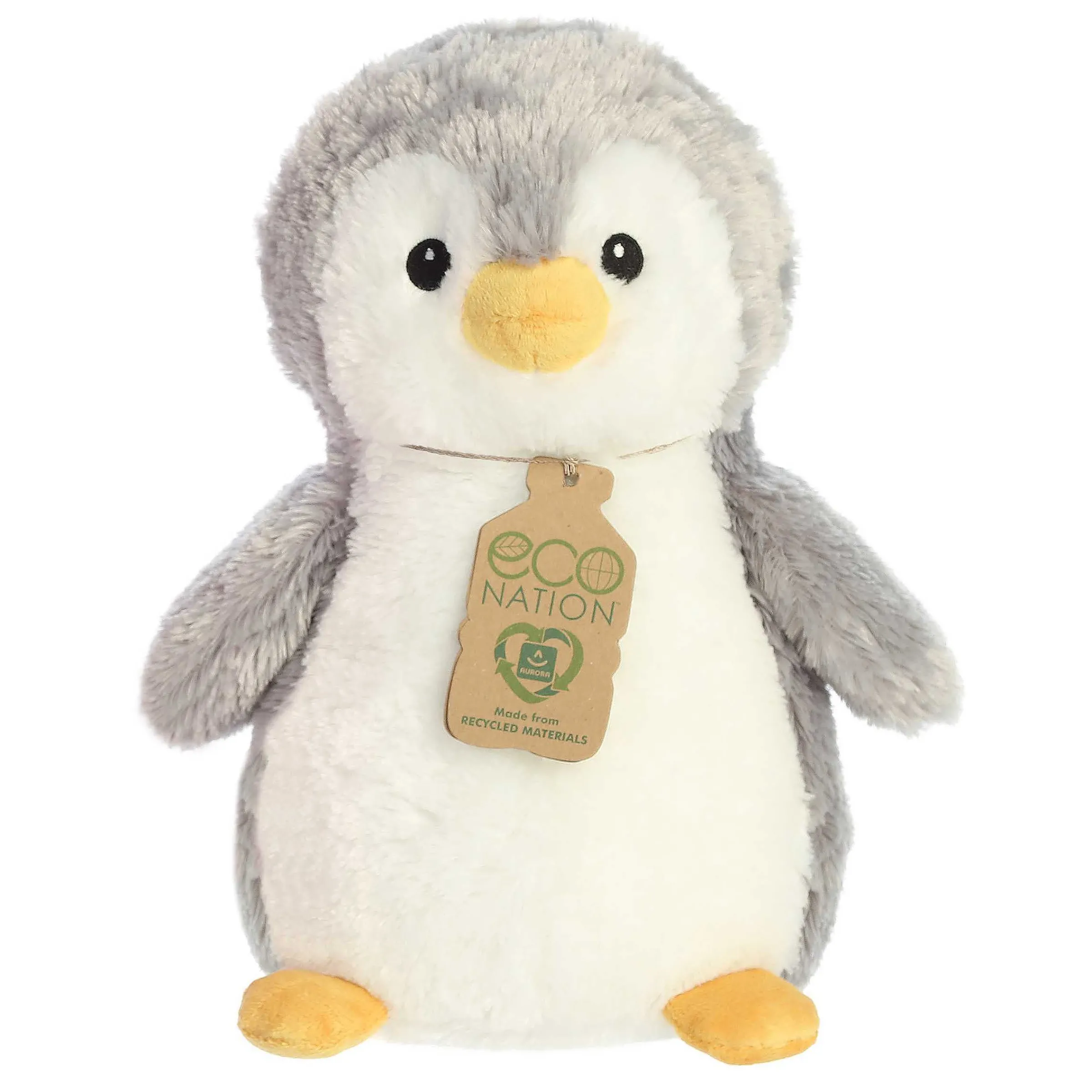 Best - Eco Nation - Eco Hugs - 12" Penguin - Gray New