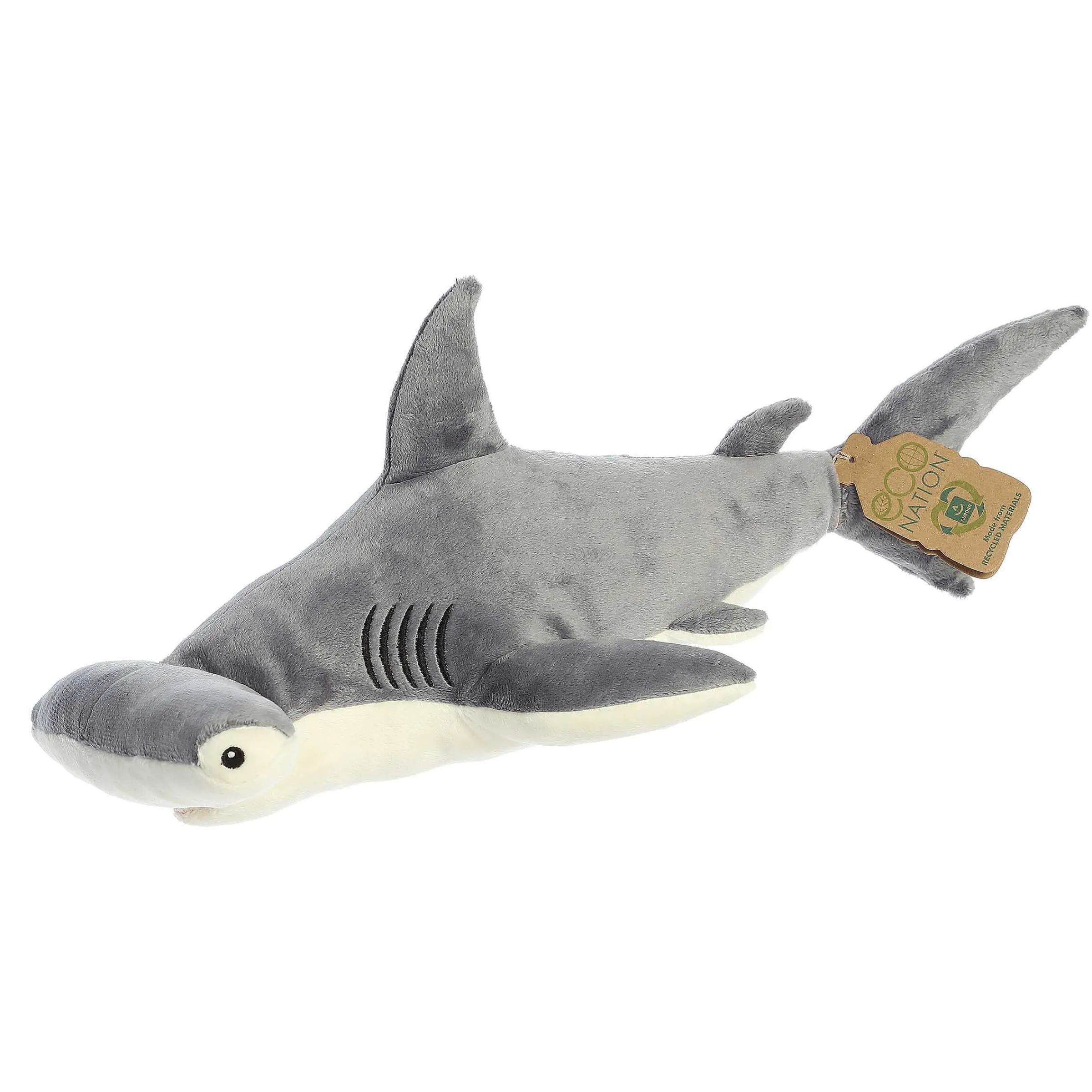 New - Eco Nation - Eco Hugs - 18" Hammerhead Shark New