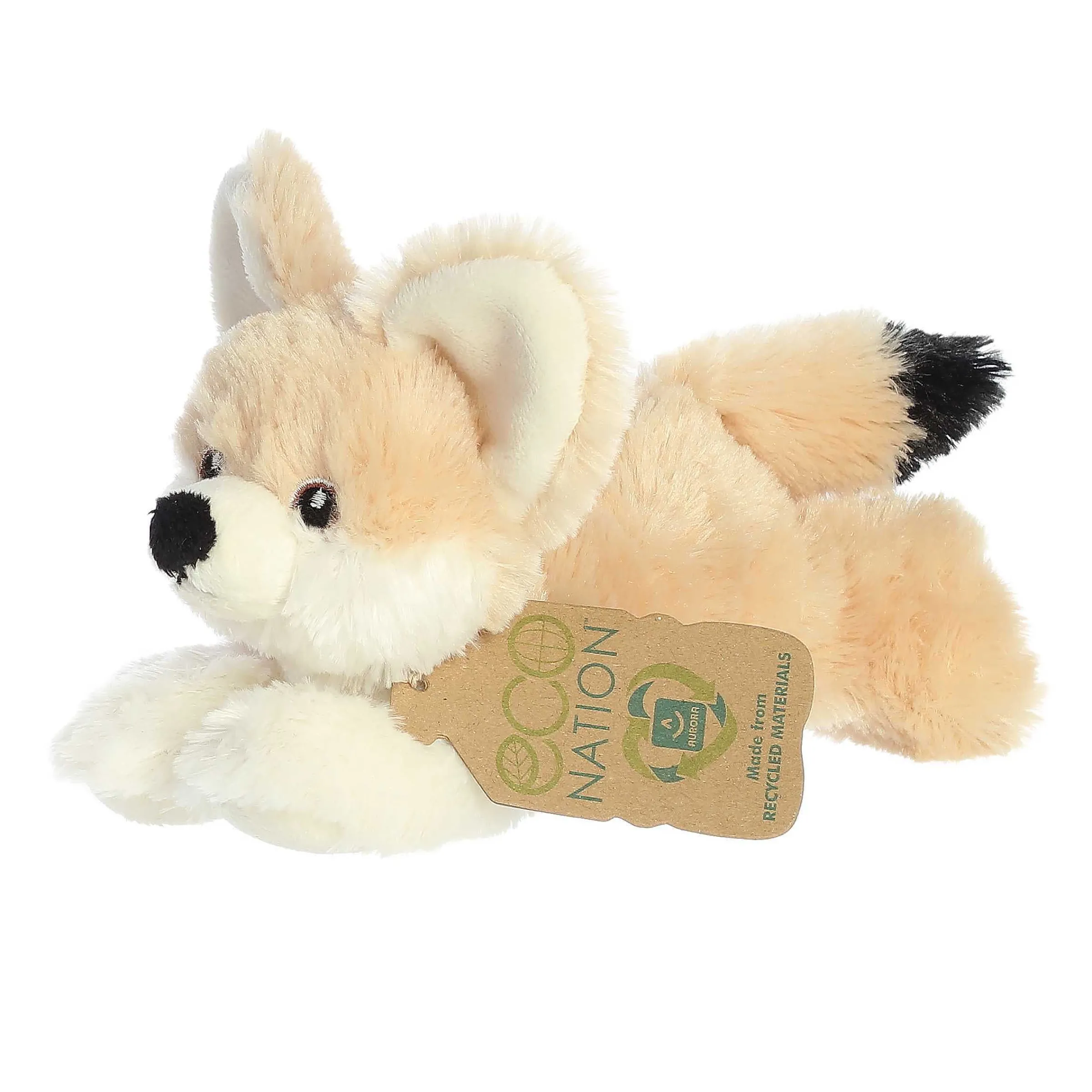 New - Eco Nation - Eco Softies - 8" Fennec Fox New