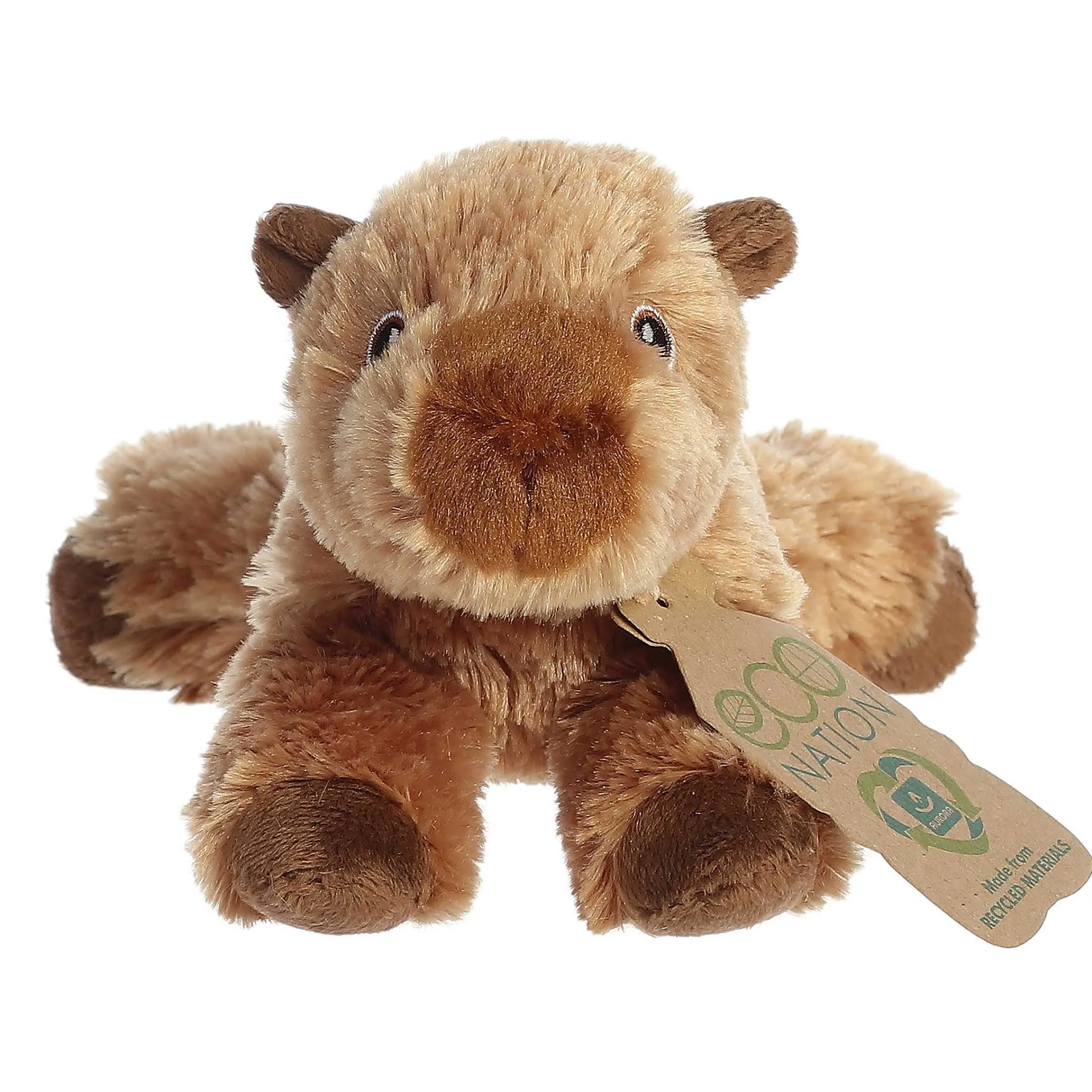 New - Eco Nation - Eco Softies - 8" Capybara New