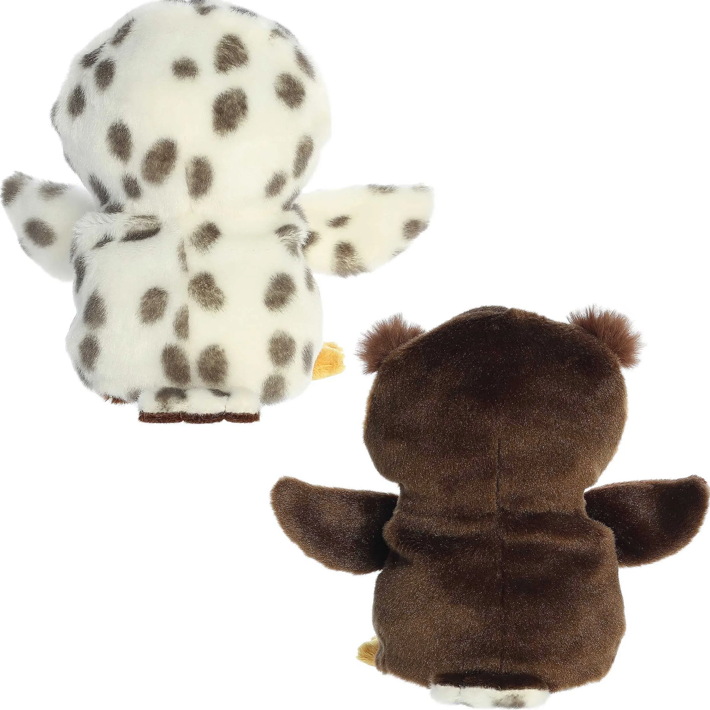 Sale - Eco Nation - Reversible Eco Pairs - 6.5" Snowy Owl And Barn Owl New
