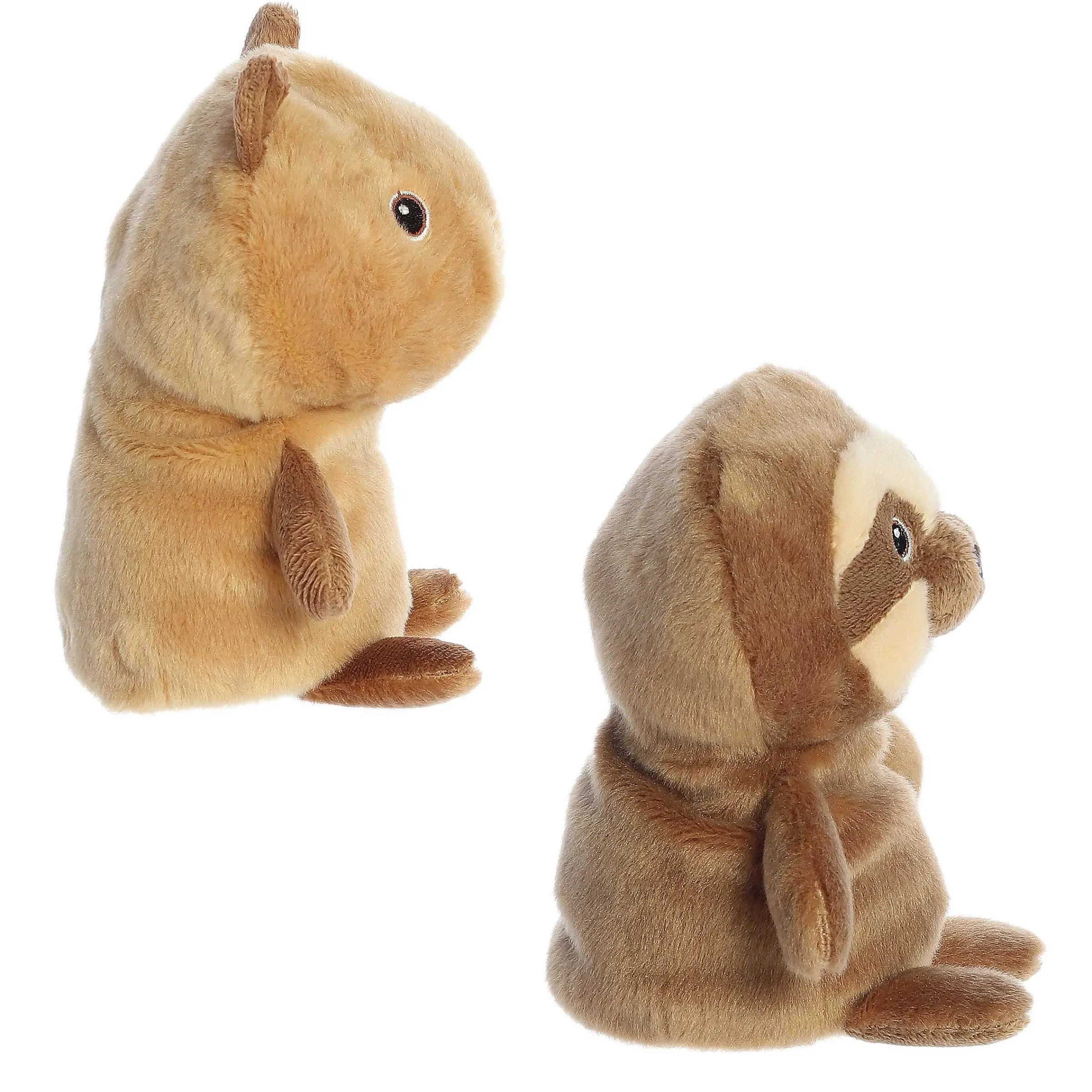 Clearance - Eco Nation - Reversible Eco Pairs - 6.6" Capybara And Sloth New