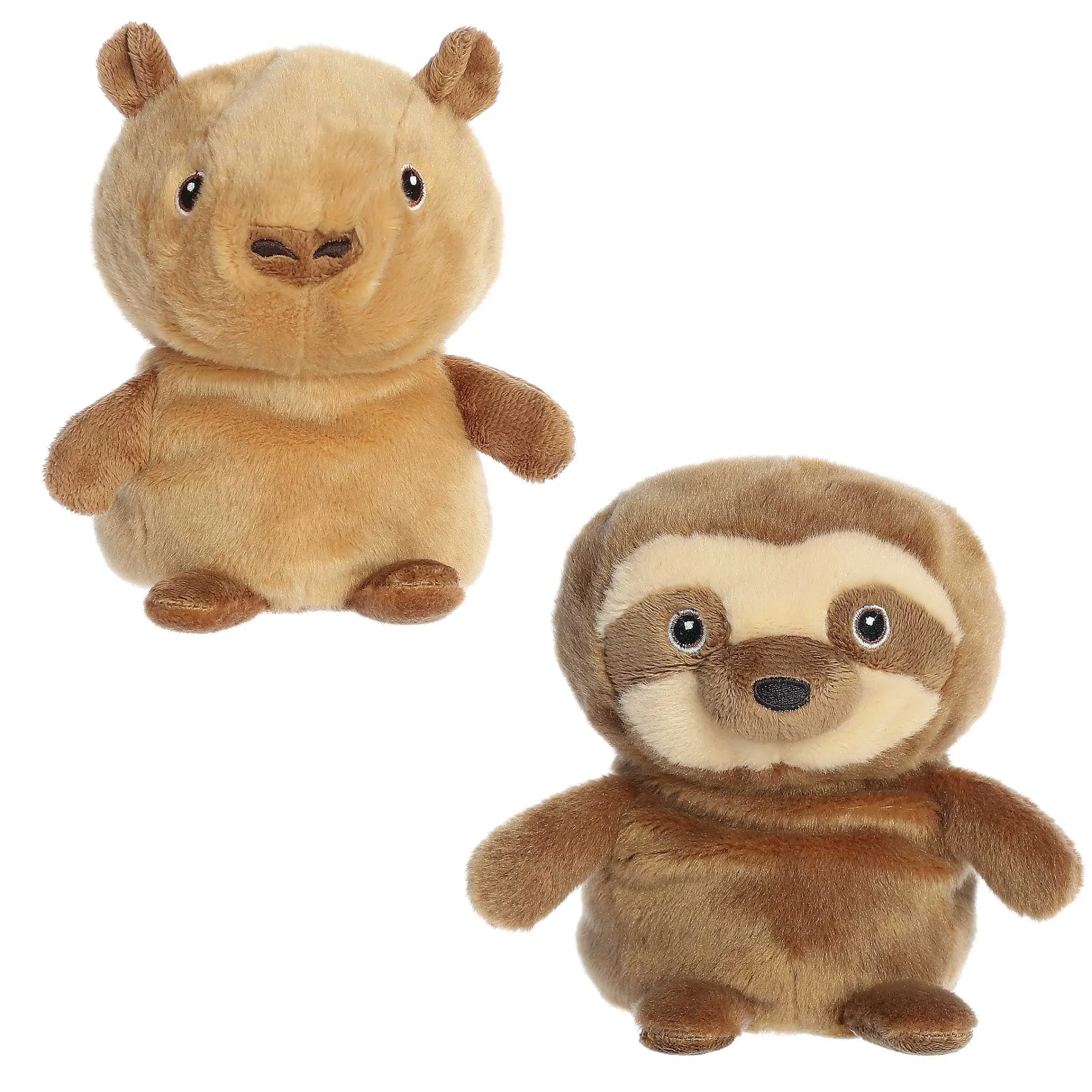 Clearance - Eco Nation - Reversible Eco Pairs - 6.6" Capybara And Sloth New