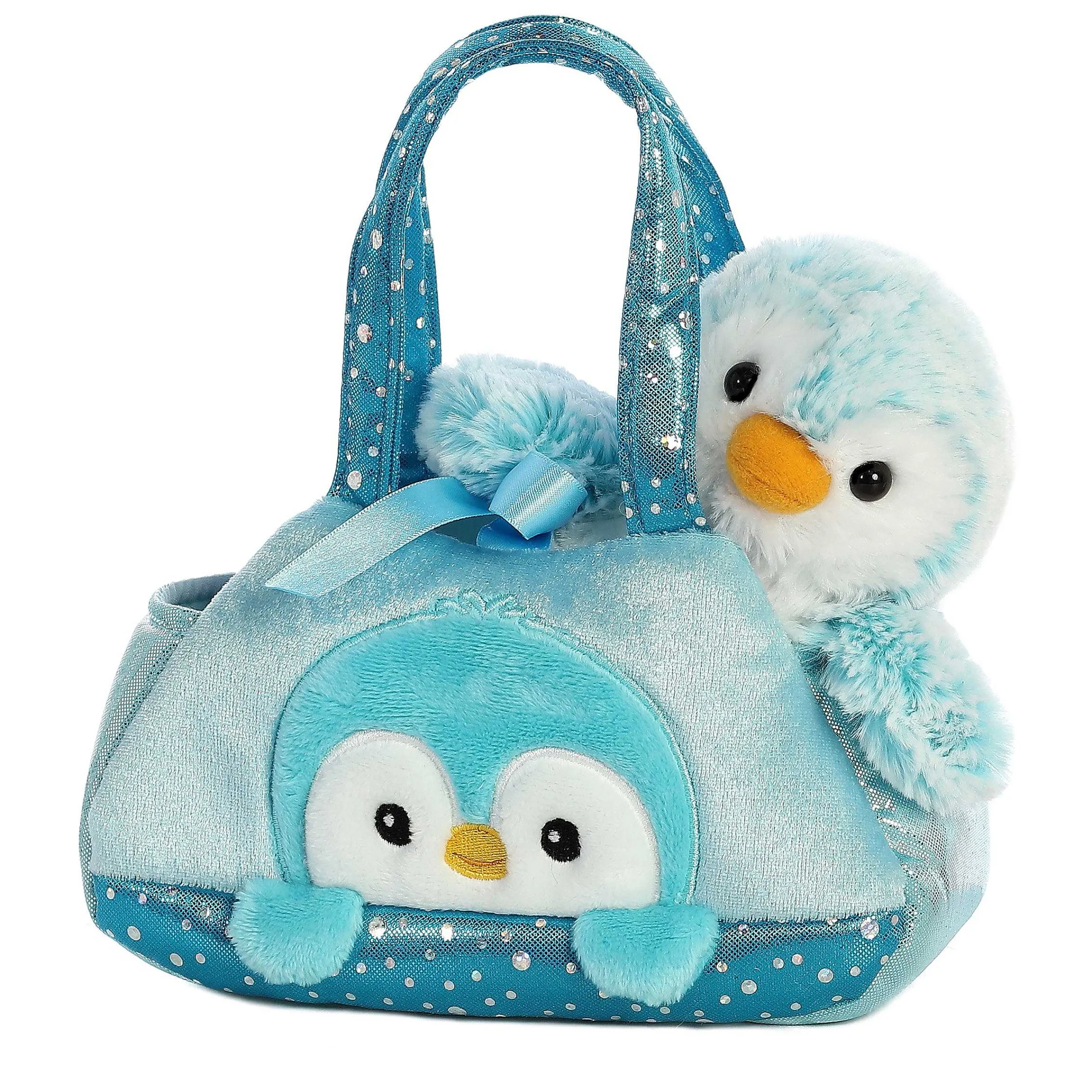 Outlet - Fancy Pals - 7" Pompom Penguin - Blue Arctic