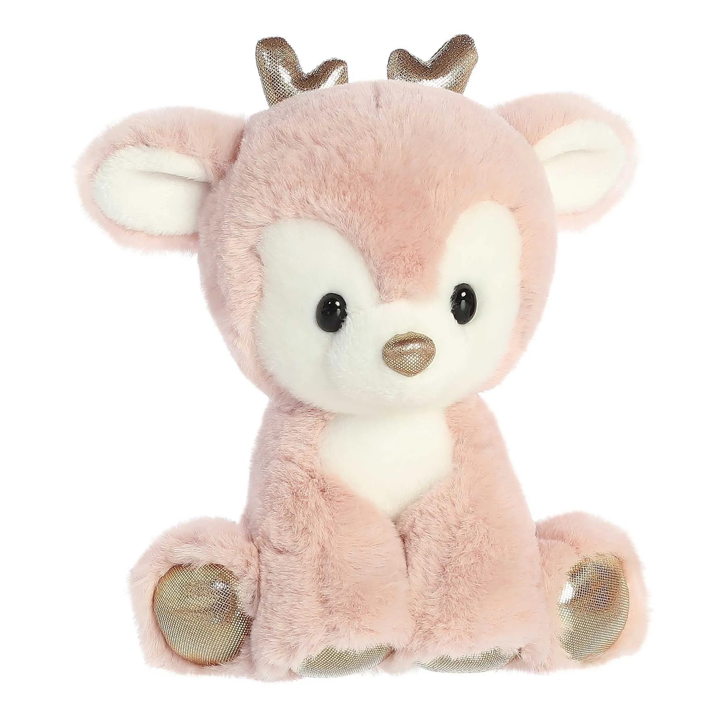 New - Holiday - Dashing Reindeer - 8" Rose Gold Forest