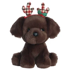Sale - Holiday - Holiday Cheer - 10.5" Rudy Chocolate Lab Pets
