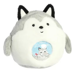 Hot - Holiday - Snowglobe Bellies - 5" Merry Husky Pets