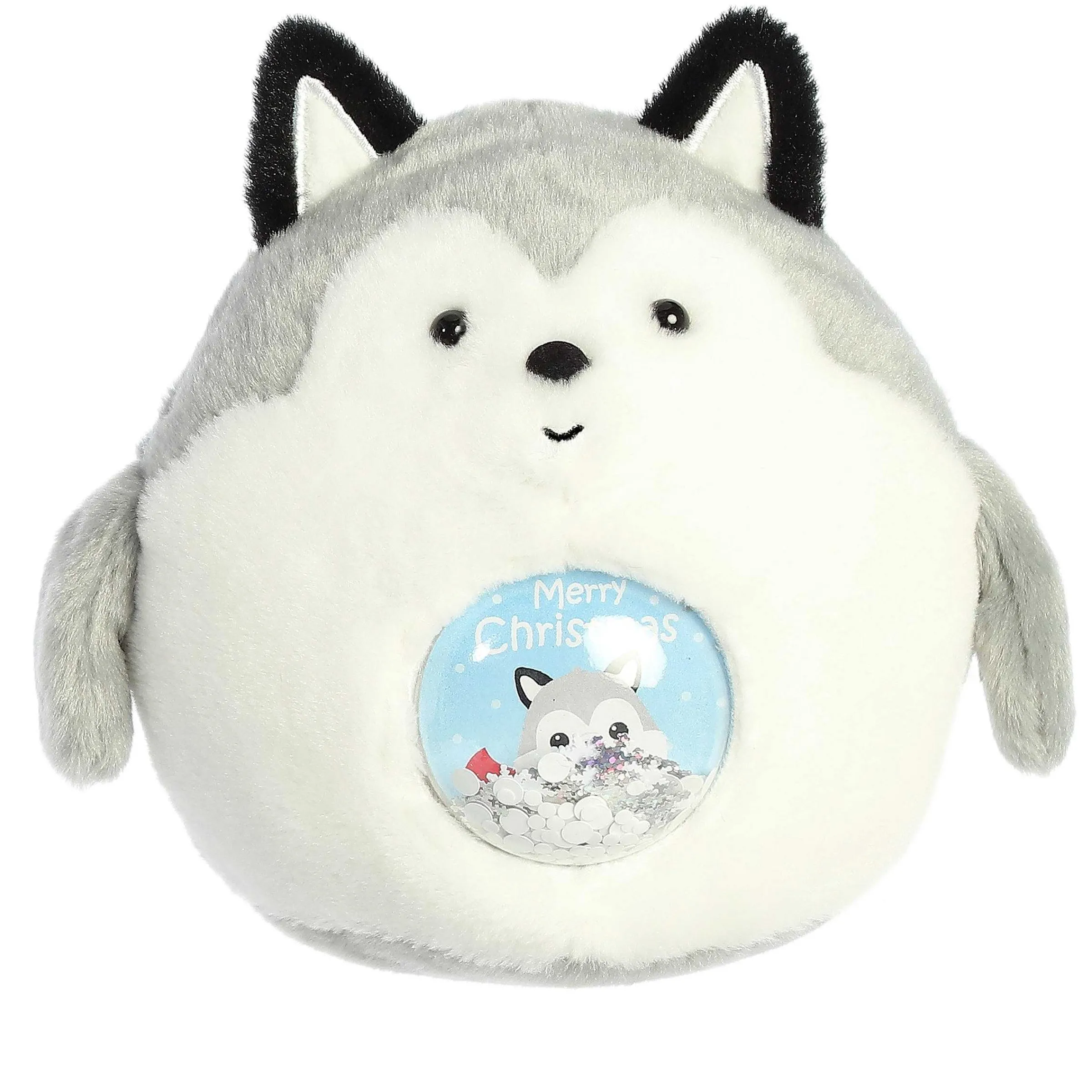 Hot - Holiday - Snowglobe Bellies - 5" Merry Husky Pets