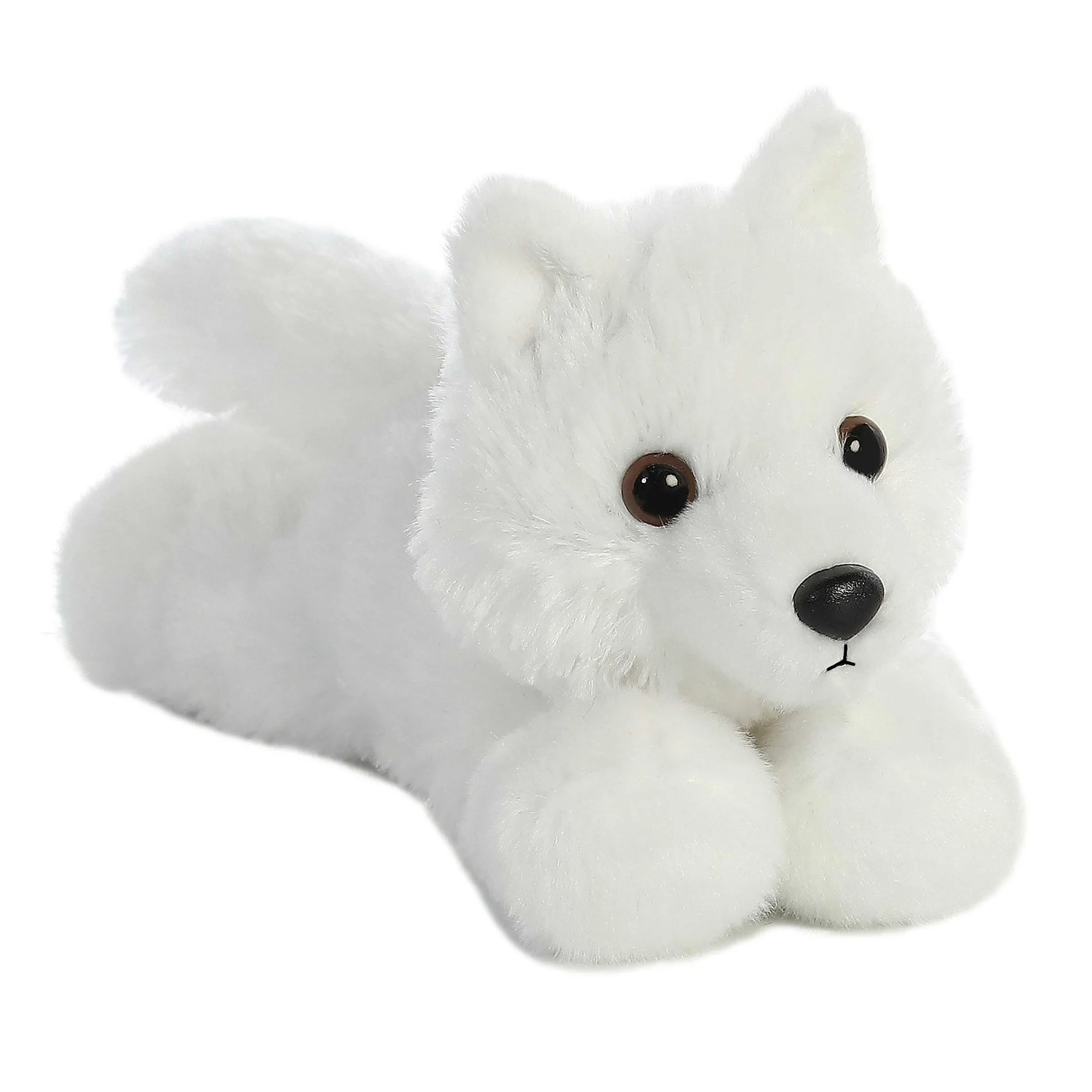 New - Mini Flopsie - 8" White Wolf Arctic