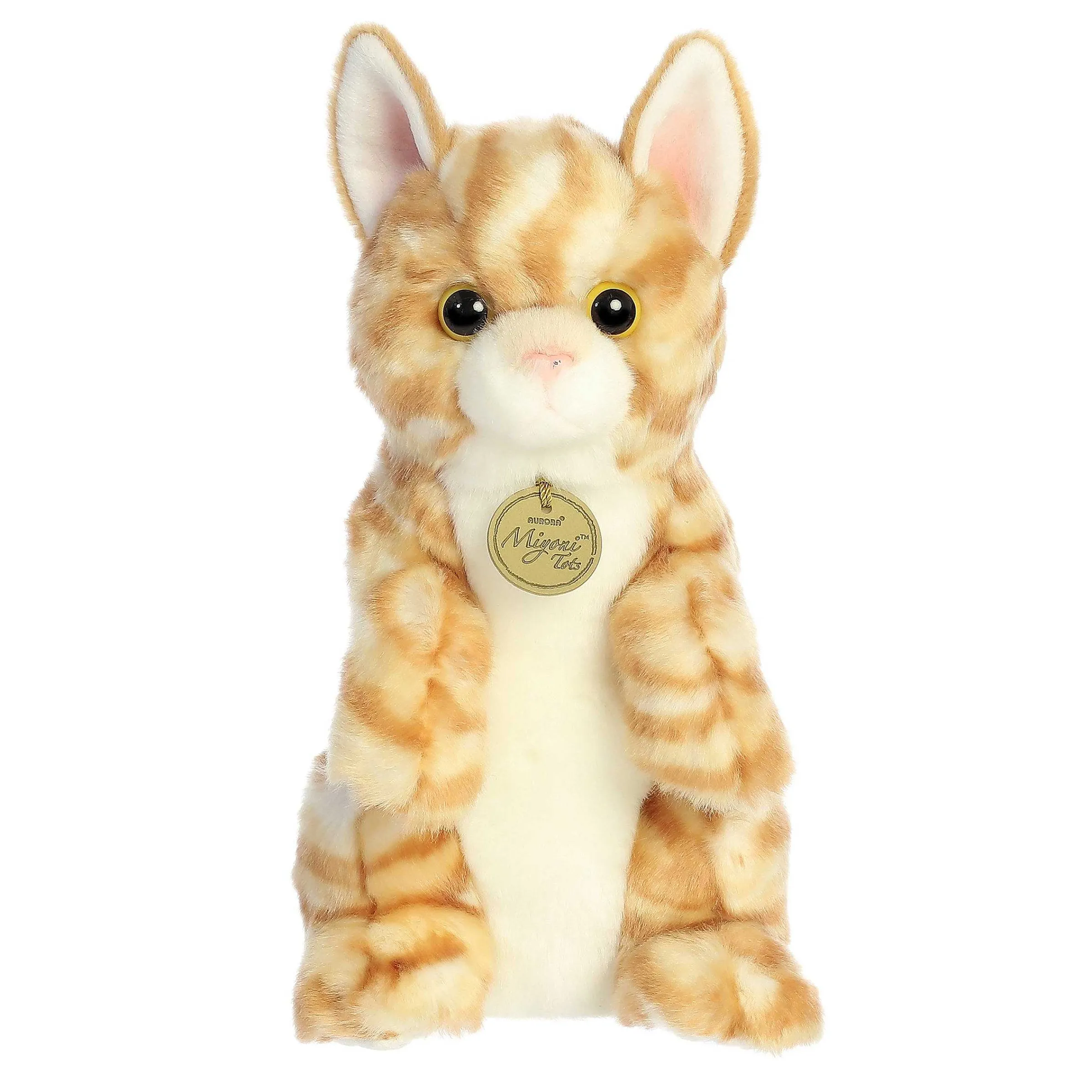 Hot - Miyoni® Tots - Sitting Pretty - 10.5" Orange Tabby Kitten Miyoni®