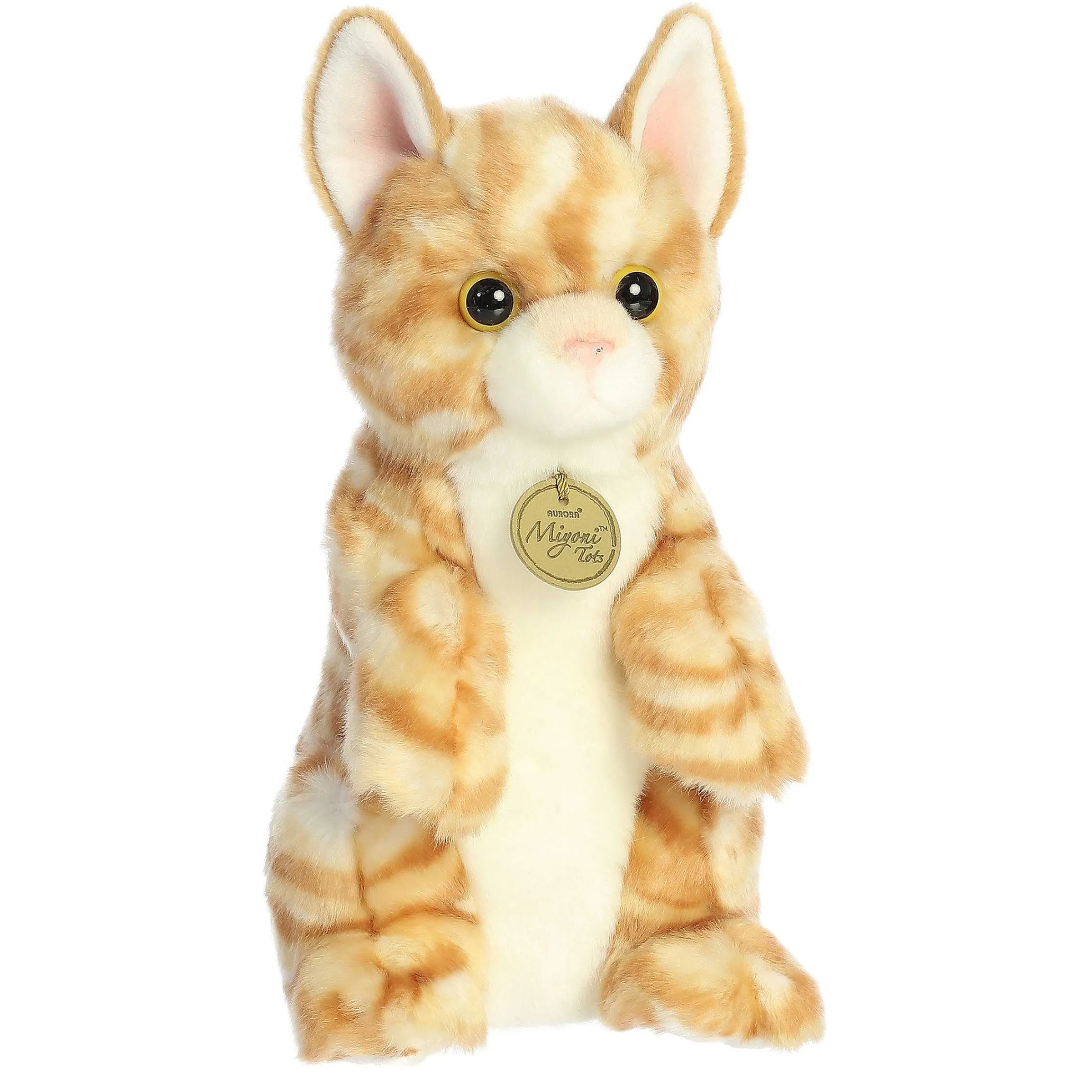 Hot - Miyoni® Tots - Sitting Pretty - 10.5" Orange Tabby Kitten Miyoni®
