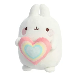 Outlet Aurora® - Molang - 6" Rainbow Heart Molang Molang