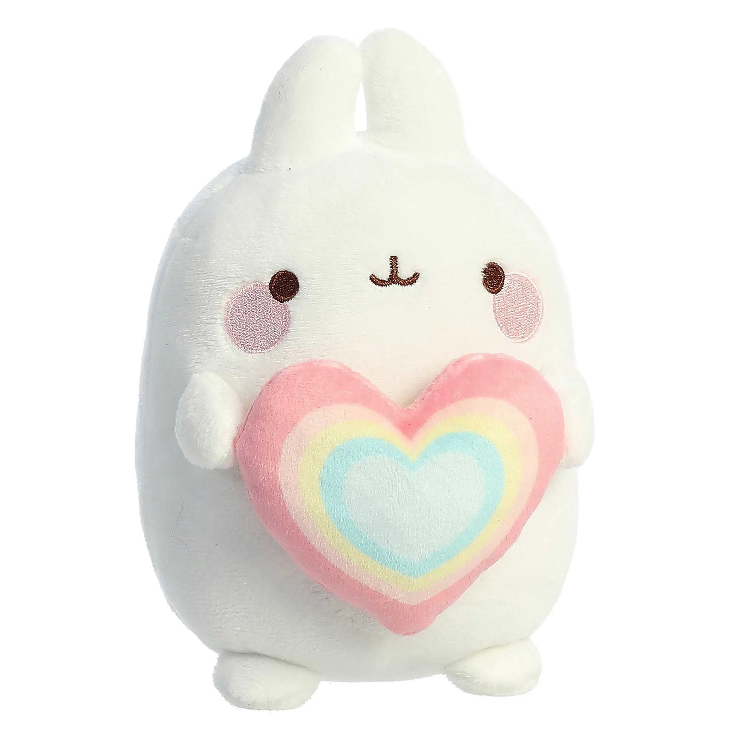 Outlet Aurora® - Molang - 6" Rainbow Heart Molang Molang
