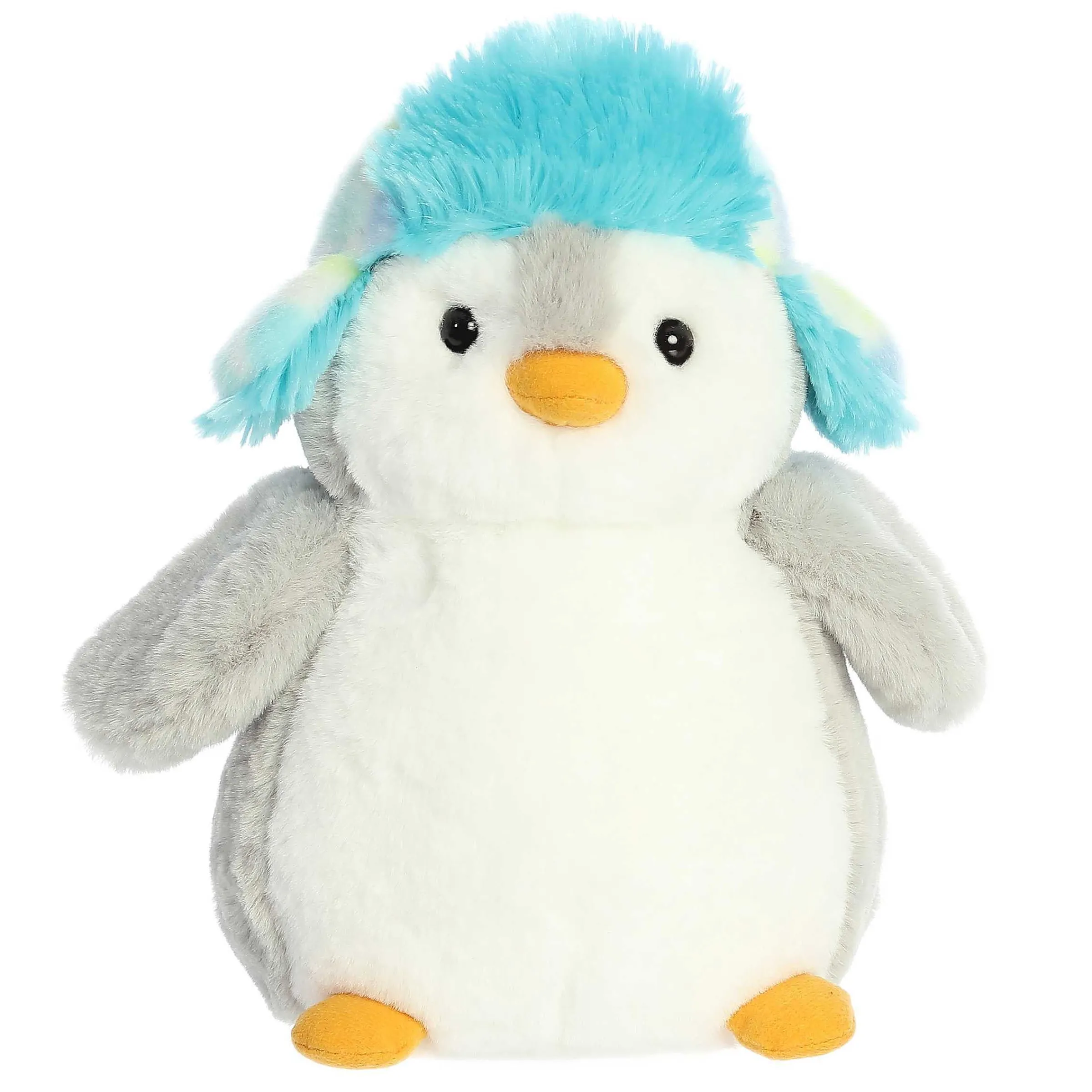 New - Pompom Penguin - 10" Blue Mosaic Arctic