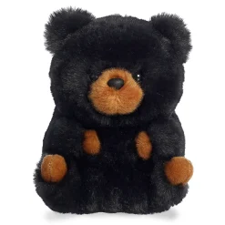 Hot - Rolly Pet - 5" Cuddles Black Bear Rolly Pet