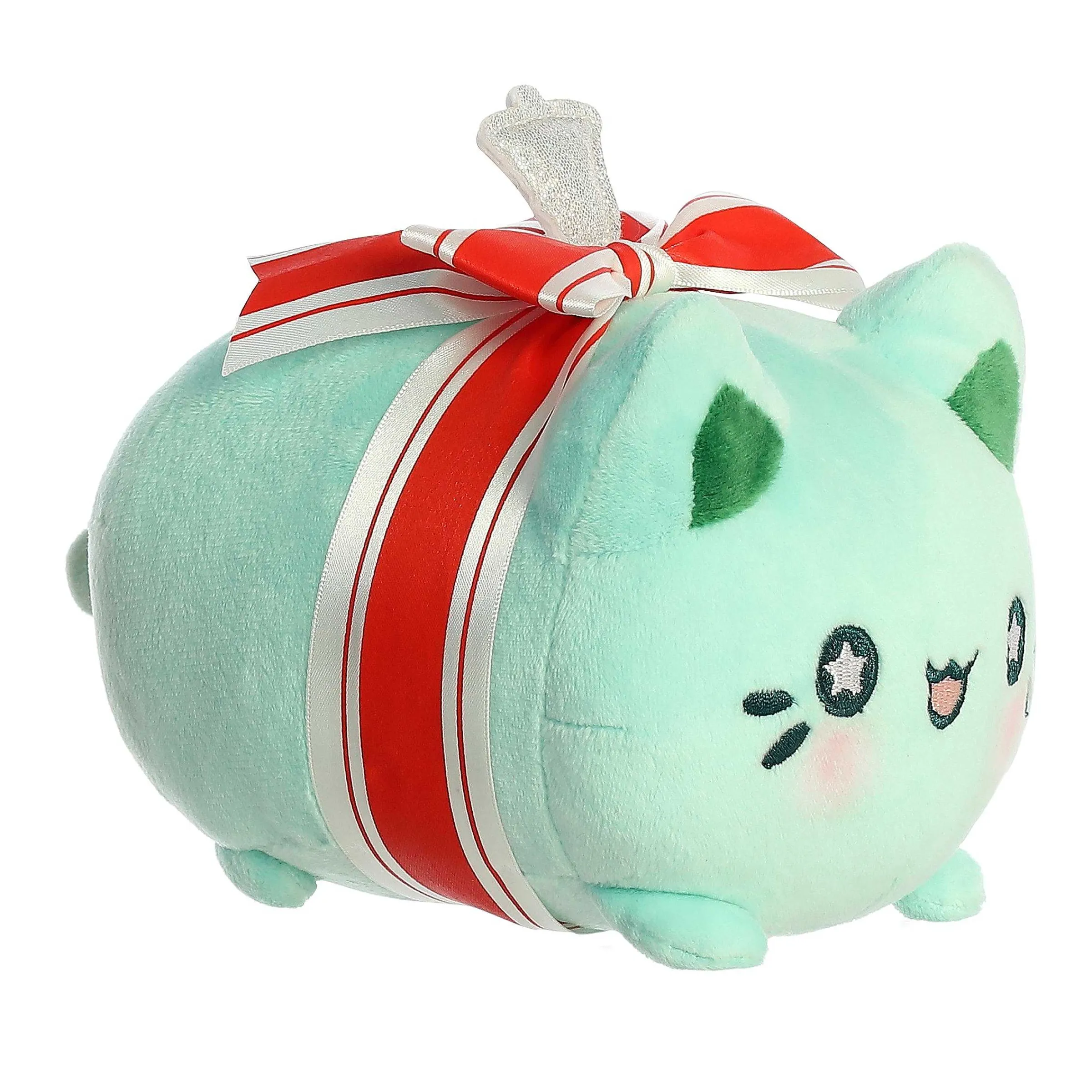 Online Aurora® - Tasty Peach® - 7" Winter Wreath Meowchi Tasty Peach®