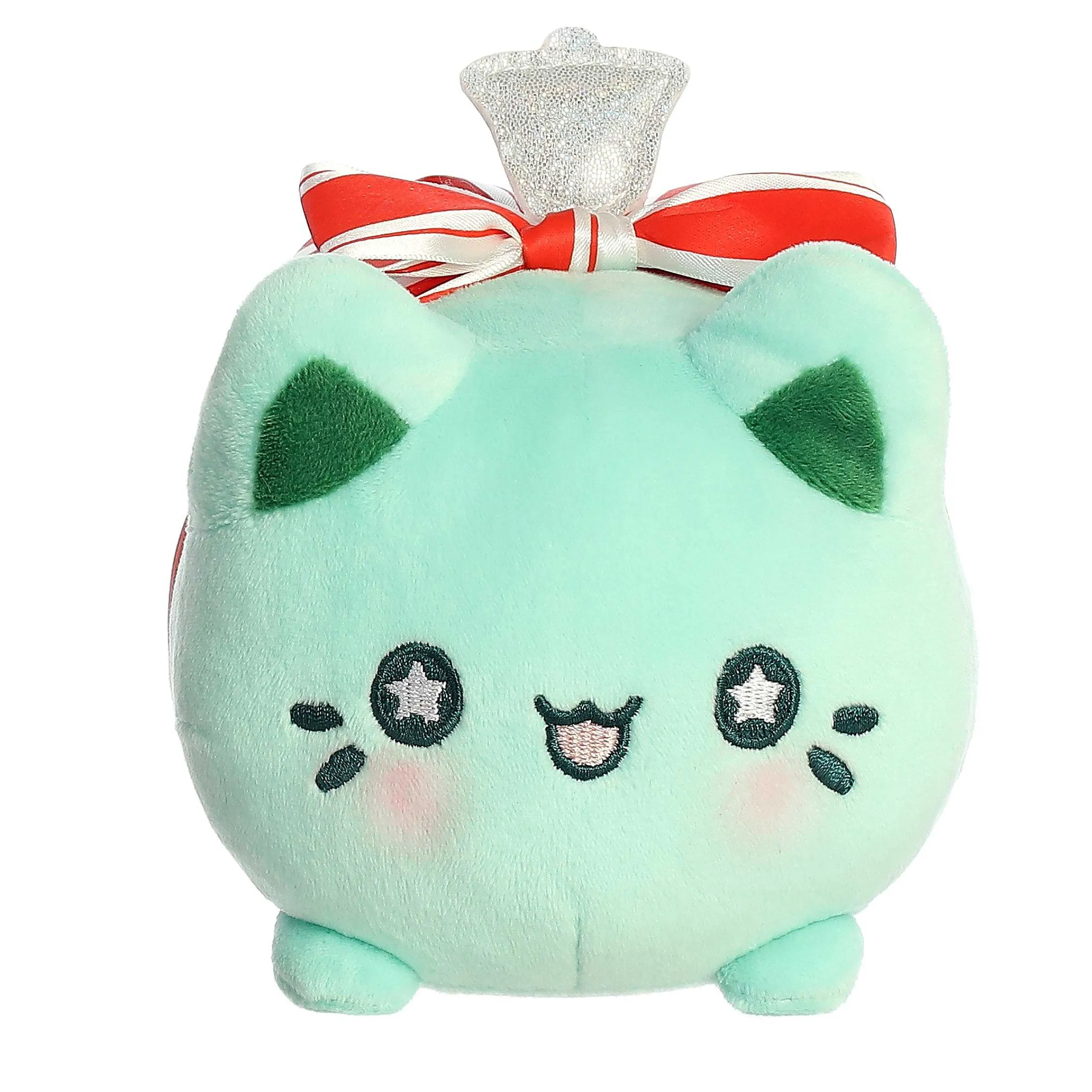 Online Aurora® - Tasty Peach® - 7" Winter Wreath Meowchi Tasty Peach®