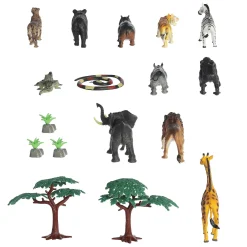 Online - Habitat - Animals Of The Wild Play Set New