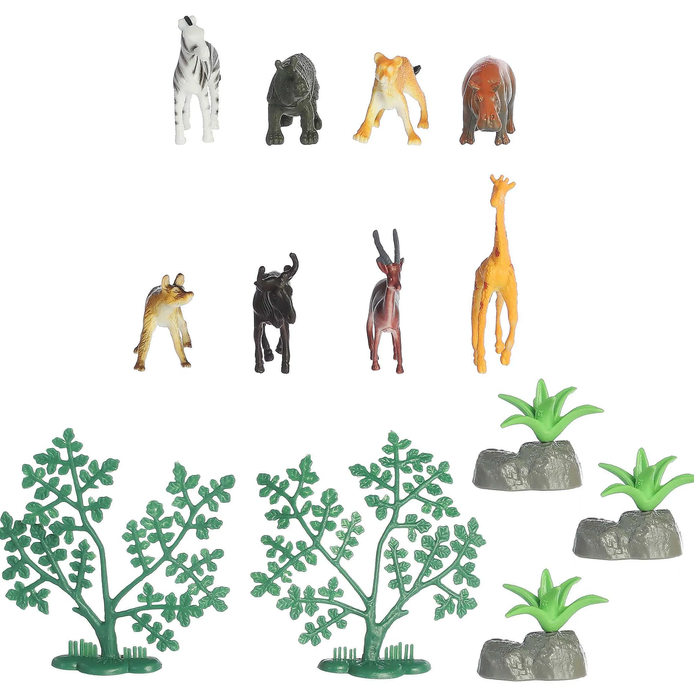 Hot - Habitat - Mini Safari Play Figures Prehistoric