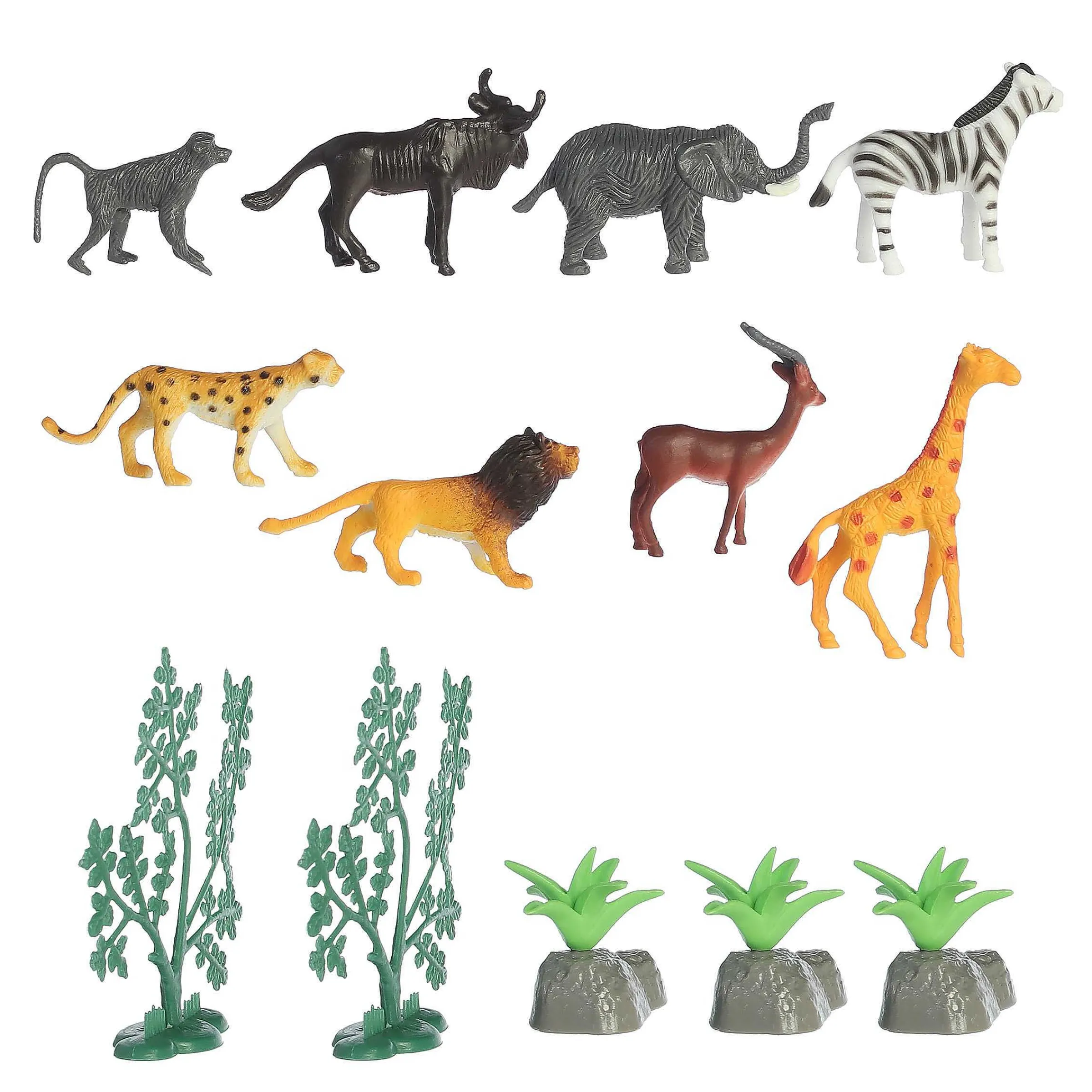 Hot - Habitat - Mini Safari Play Figures Prehistoric