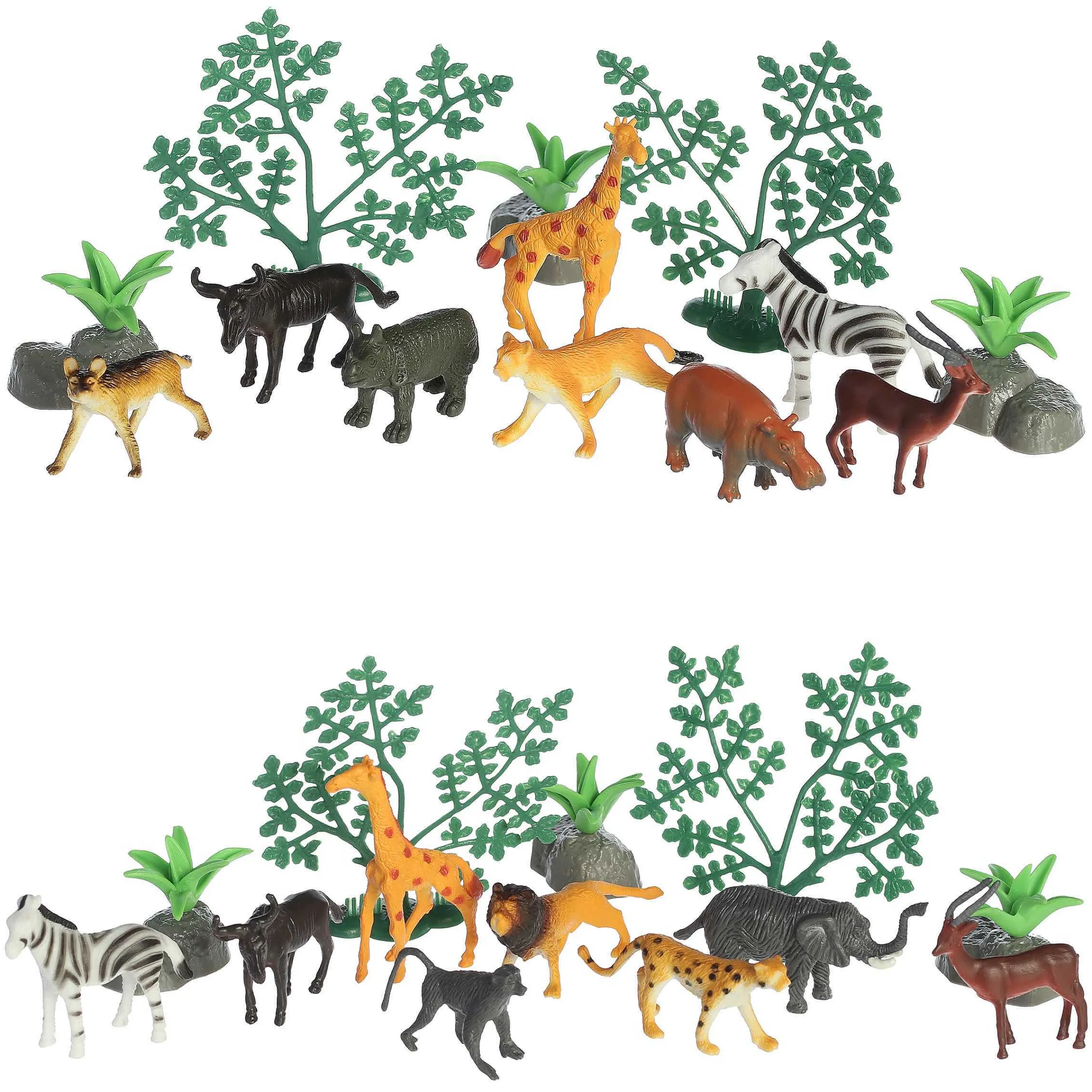 Hot - Habitat - Mini Safari Play Figures Prehistoric