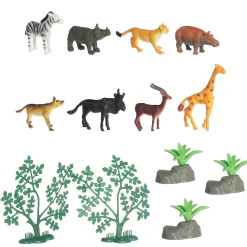 Hot - Habitat - Mini Safari Play Figures Prehistoric