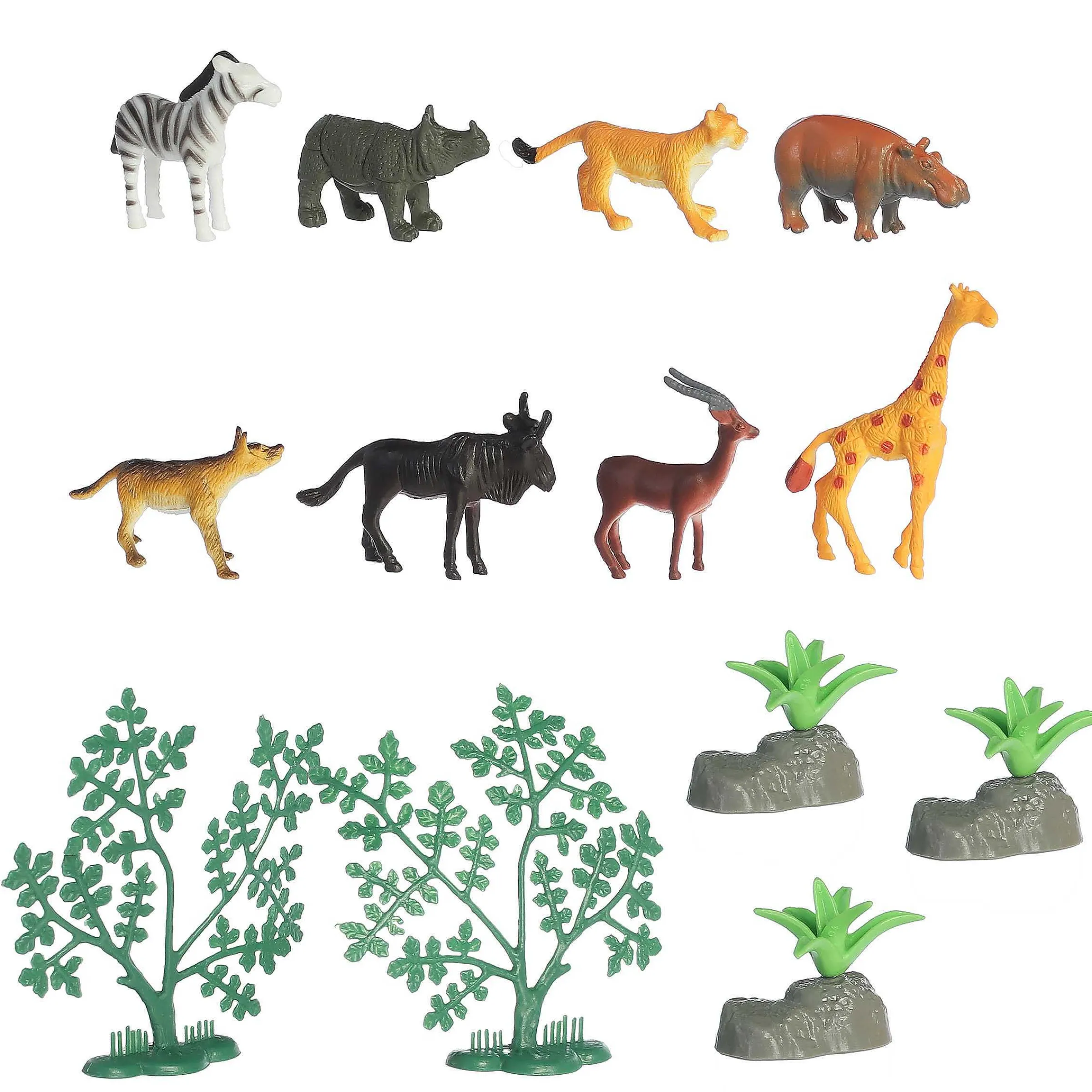 Hot - Habitat - Mini Safari Play Figures Prehistoric