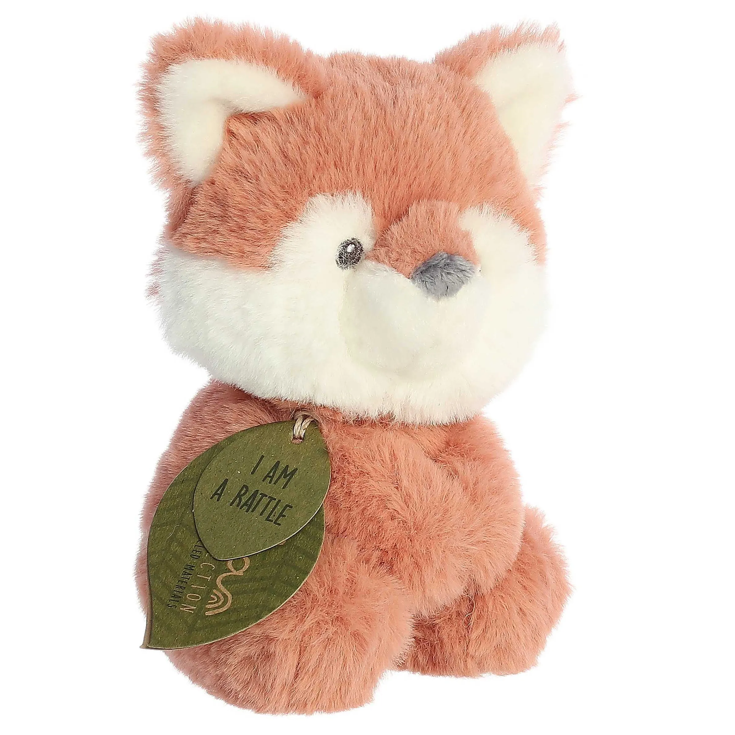 New Ebba - Eco Ebba - 6" Fox Kit Rattle Eco Ebba