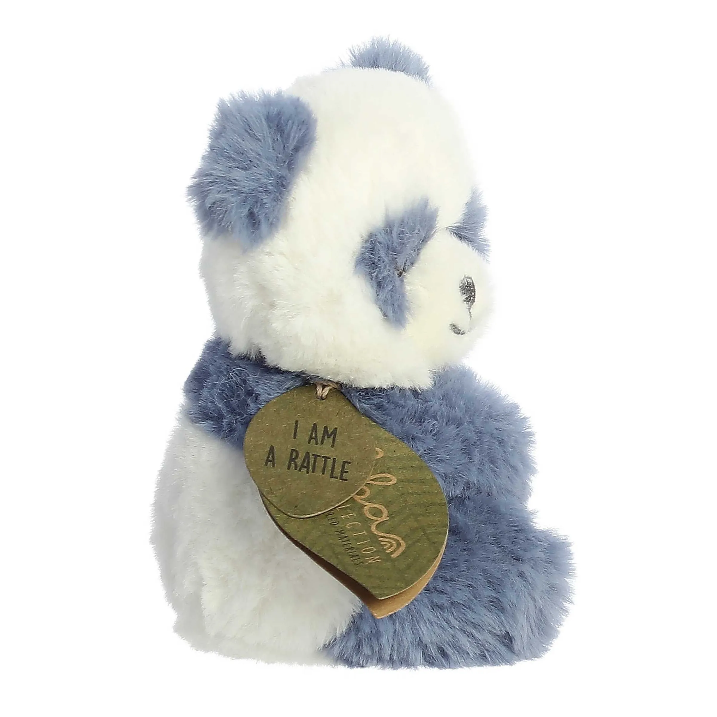 New Ebba - Eco Ebba - 6" Pembe Panda Rattle Eco Ebba