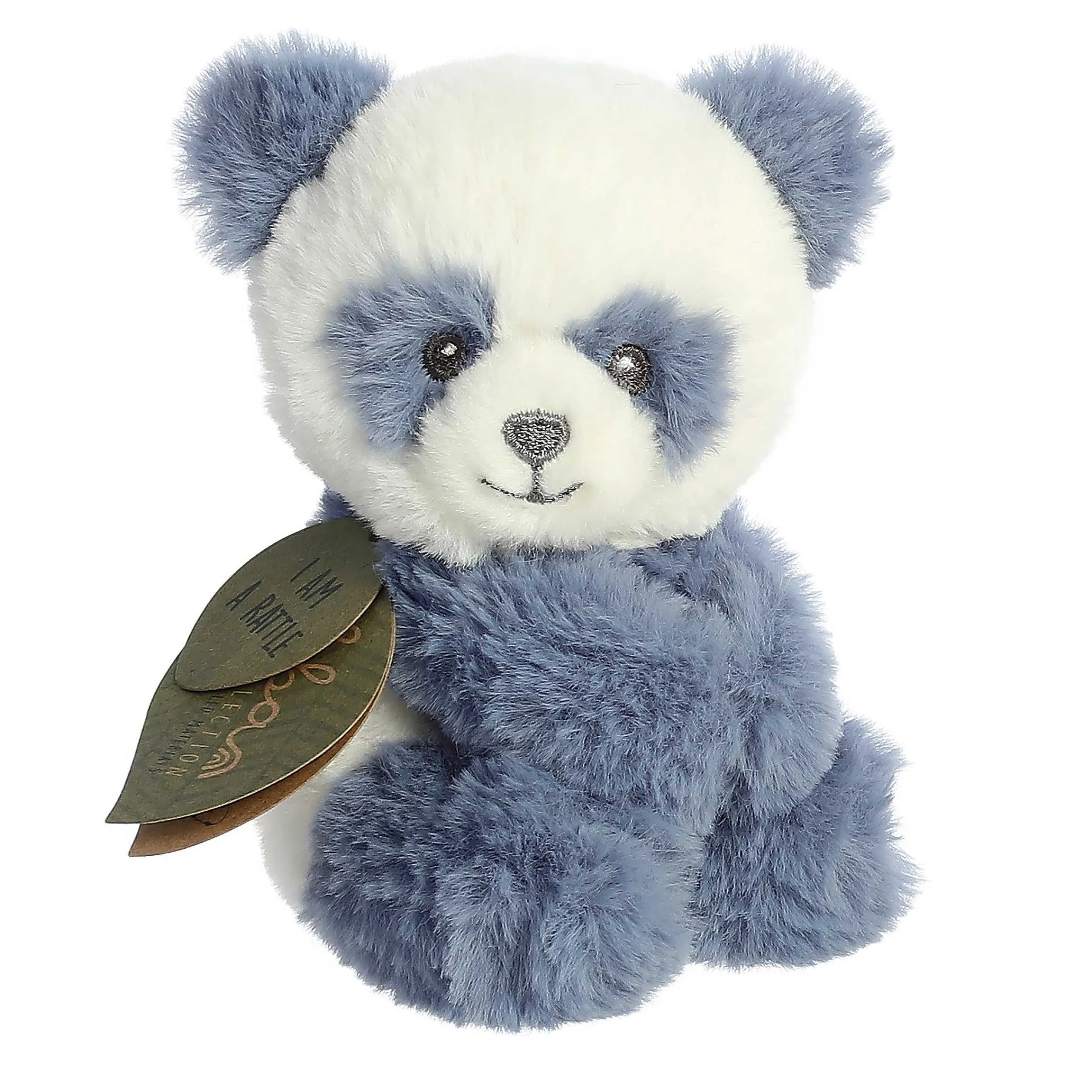 New Ebba - Eco Ebba - 6" Pembe Panda Rattle Eco Ebba